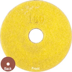 100MM DIAMOND POLISHING PAD 150 GRIT YELLOW