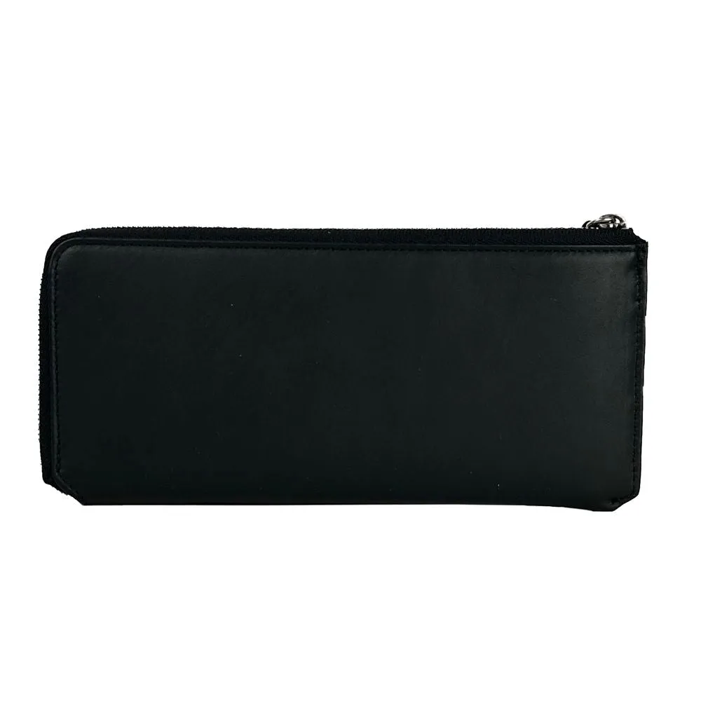 Baldinini Trend Elegant Black Leather Travel Men's Organizer