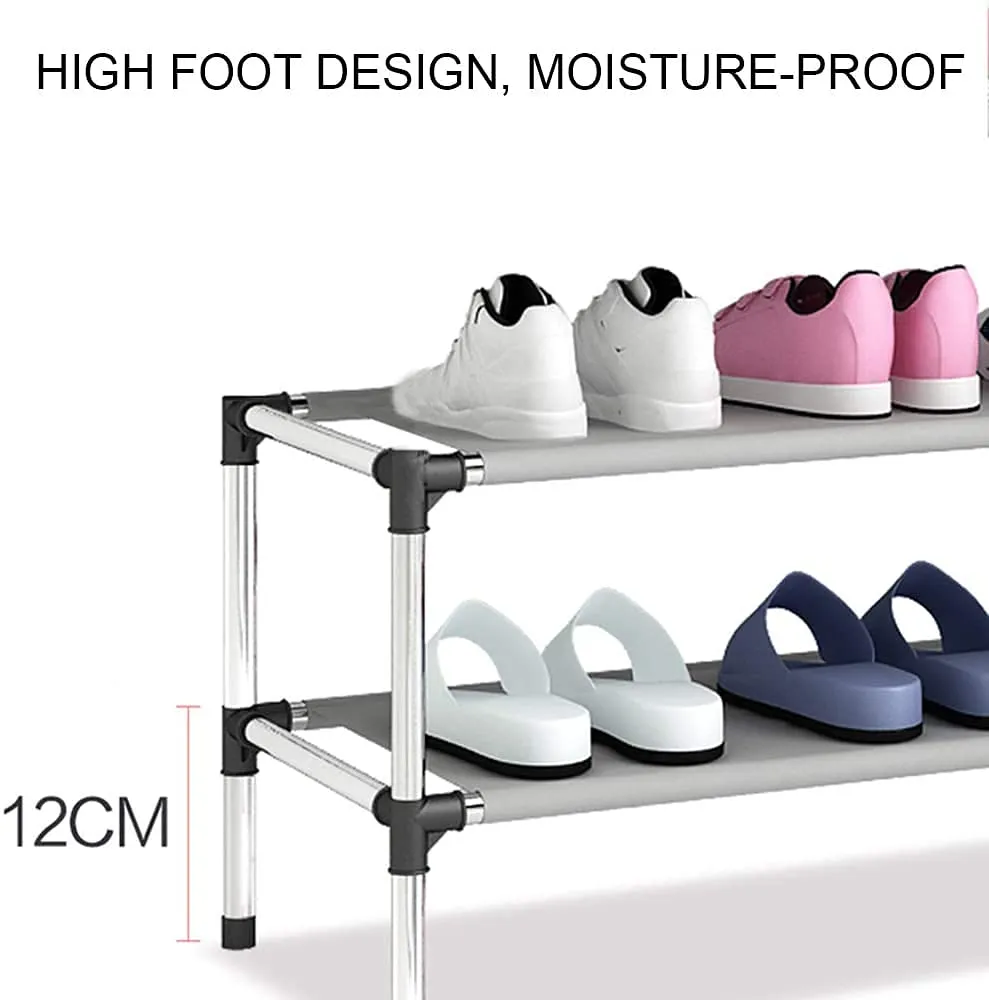 Heria Shoe Rack Organizer/Metal Standing Shoe Rack/Shoe Cabinet Stand/Shoe case for Home Furniture (Color_Multicolour, 4 Shelf)